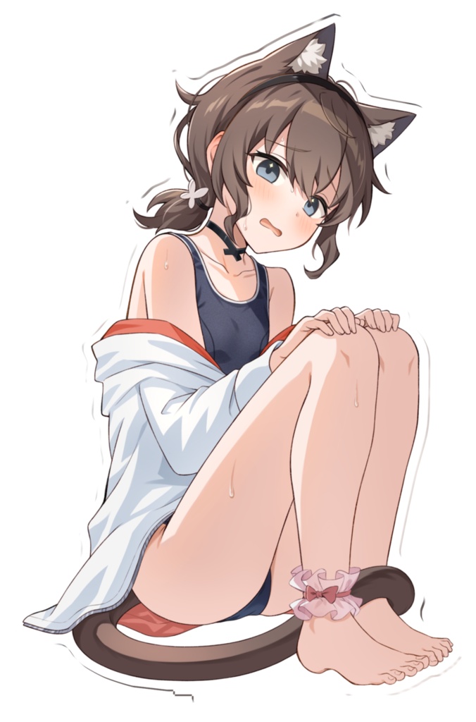 かくさとう家のねこ あつあつスク水アクリルスタンド