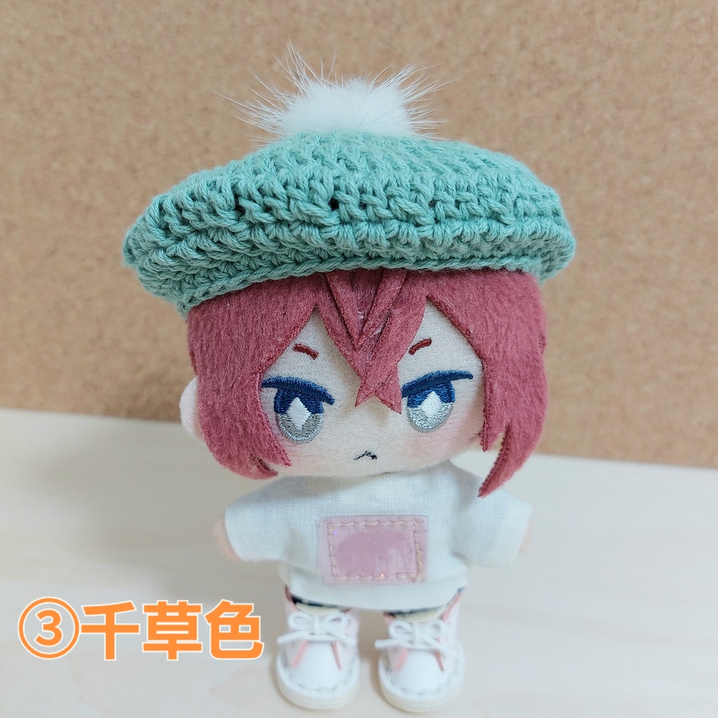 ぬい帽子 ベレー帽ミンクファー