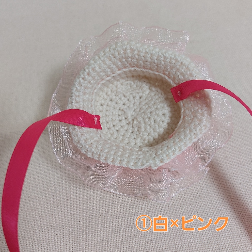 ぬい帽子 ベレー帽ミンクファー