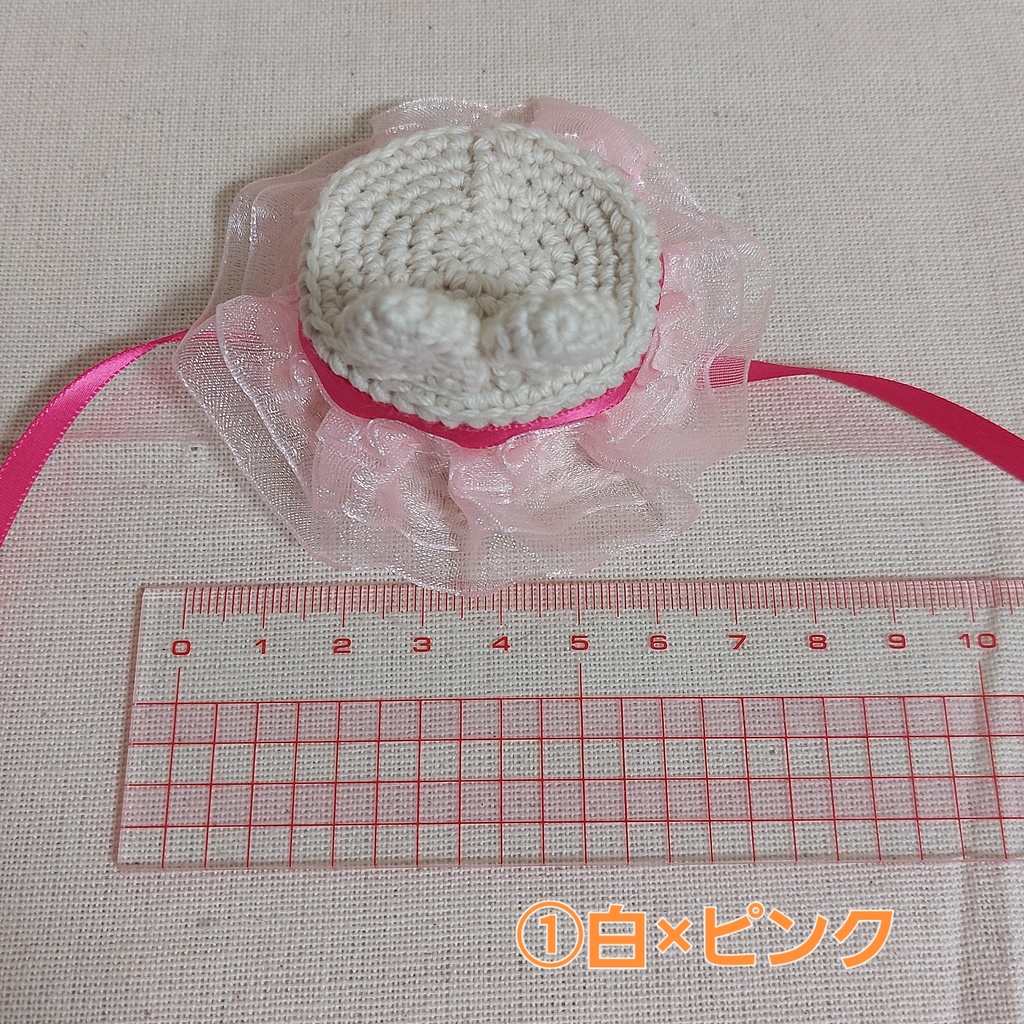 ぬい帽子 ベレー帽ミンクファー