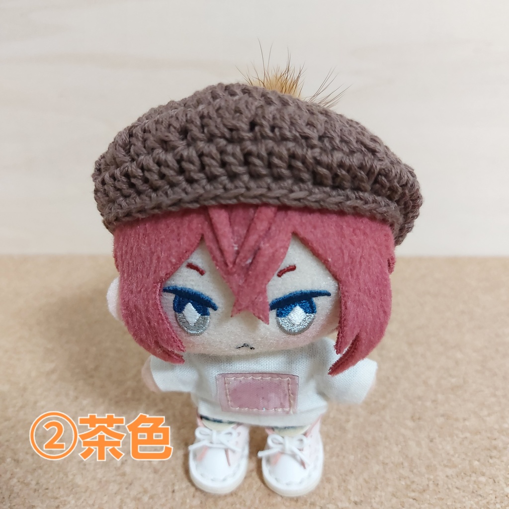 ぬい帽子 ベレー帽ミンクファー