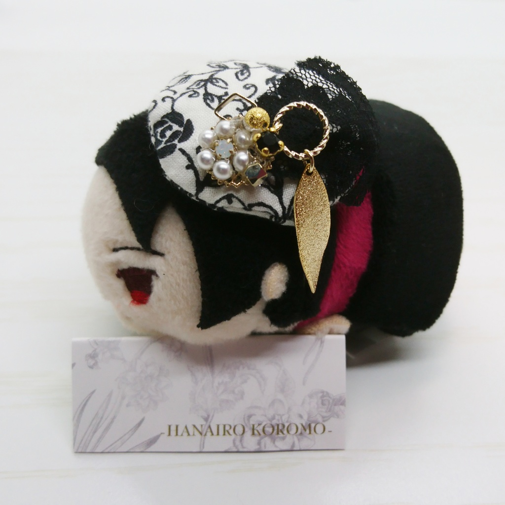 加州清光イメージ耳飾り&マスコット用帽子or髪飾りセット