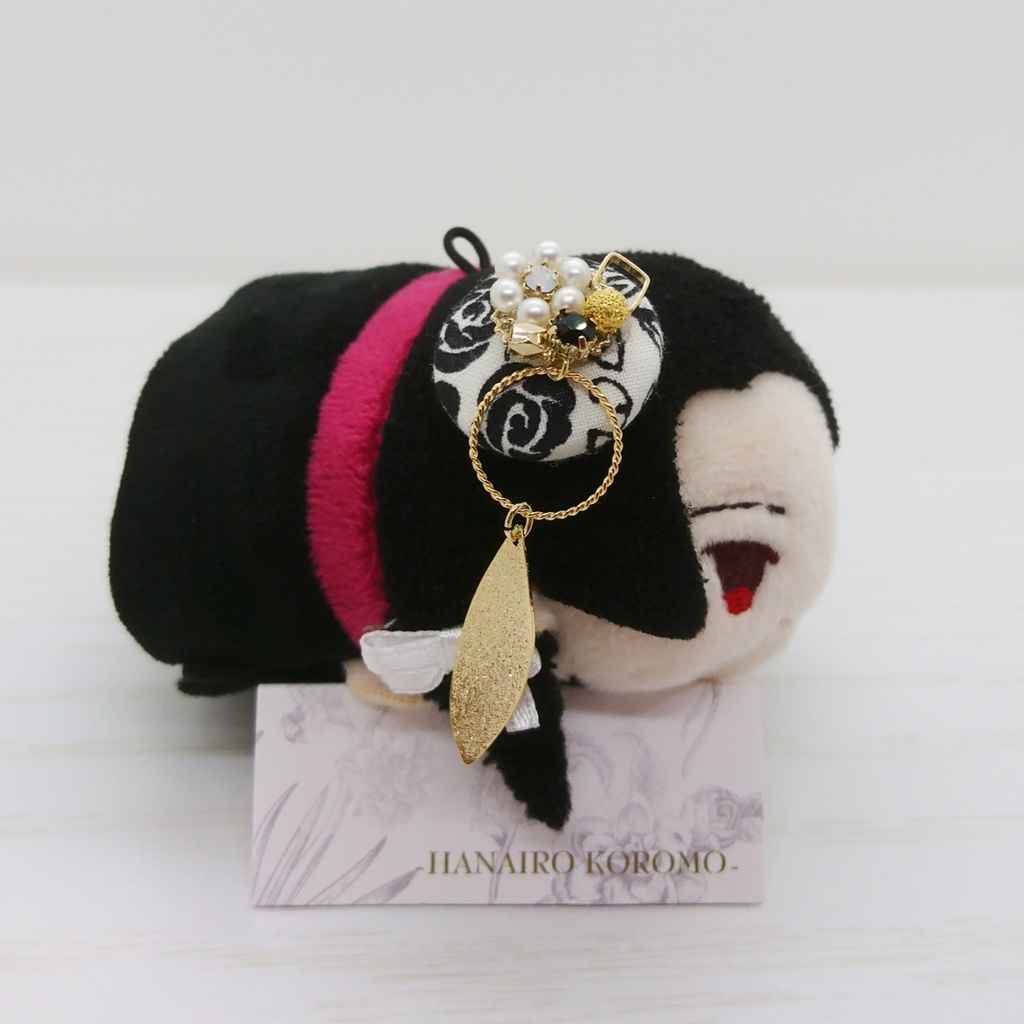 加州清光イメージ耳飾り&マスコット用帽子or髪飾りセット