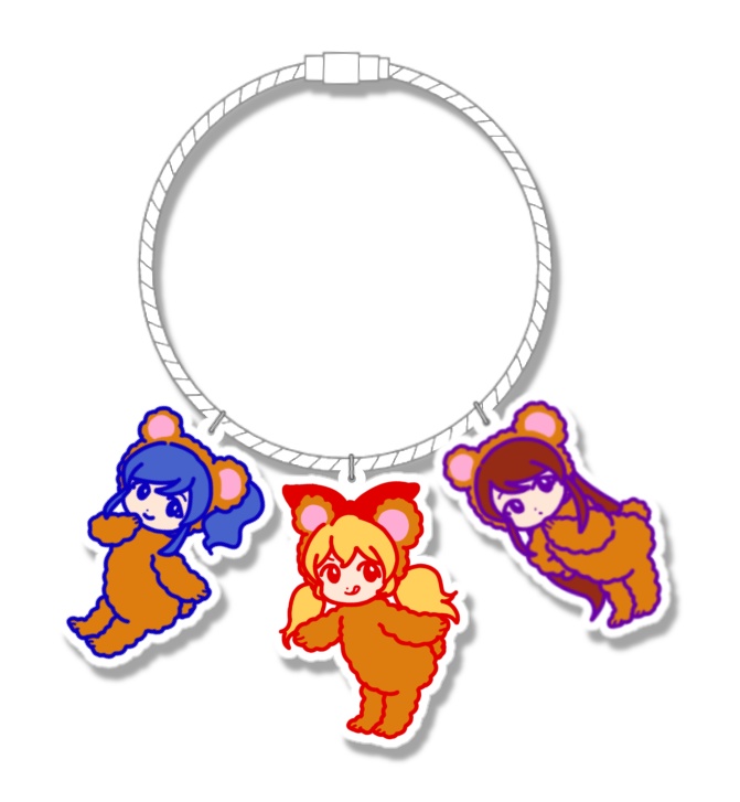 テディベアそれいゆ3連アクキー