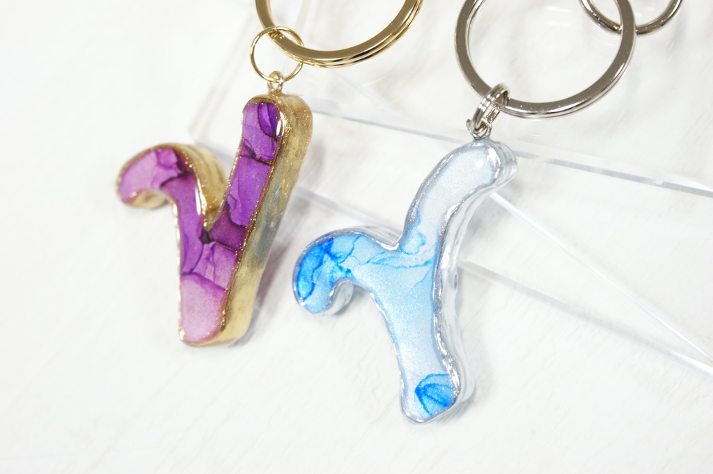 アルコールインクアートキーホルダー