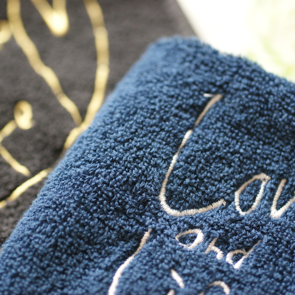 L&Lタオルハンカチ(黒・紺)