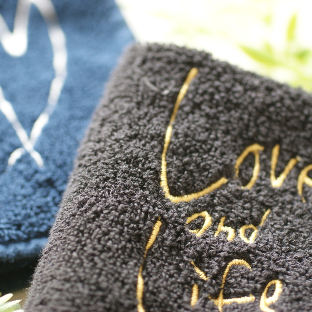 L&Lタオルハンカチ(黒・紺)