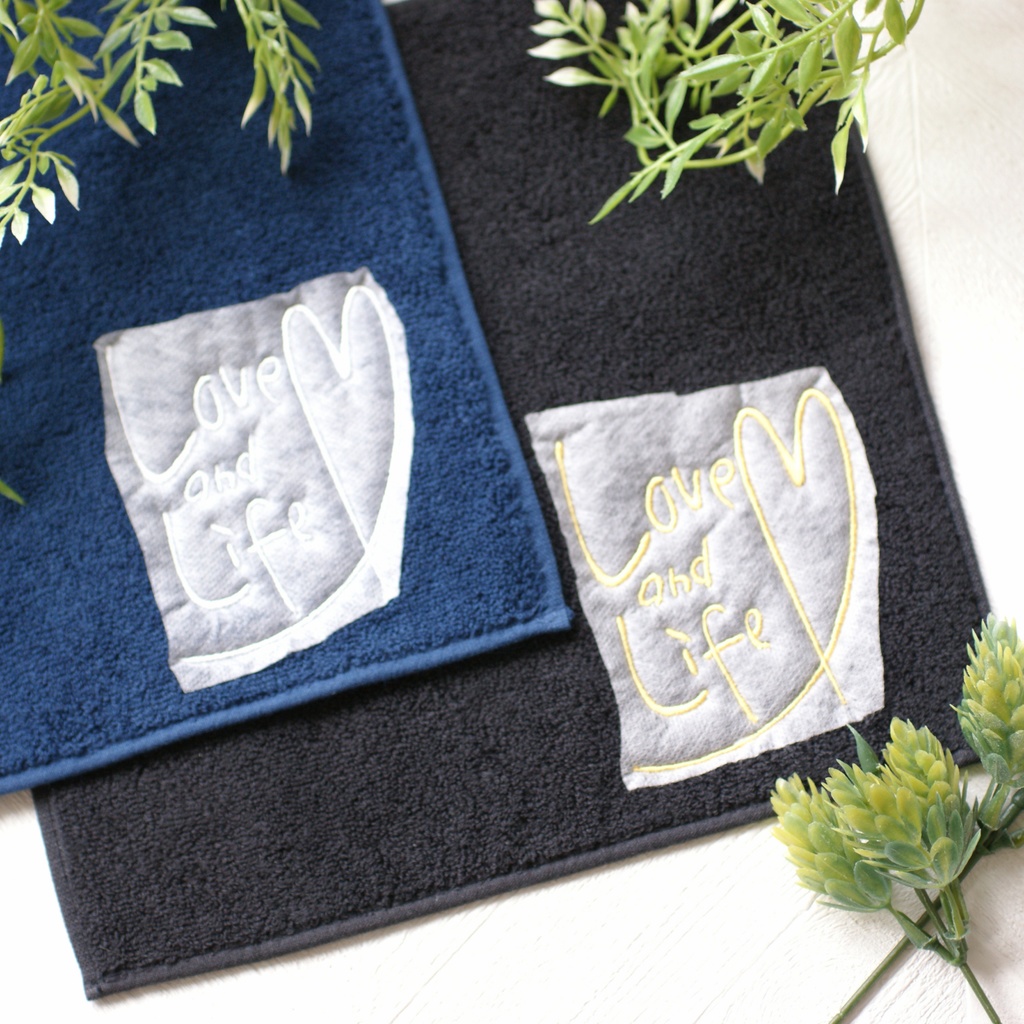 L&Lタオルハンカチ(黒・紺)