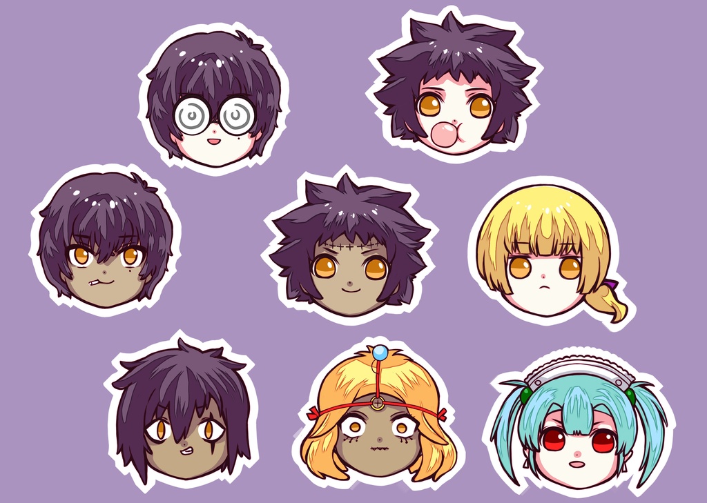 【フレークシール】ノア＋AKUMA