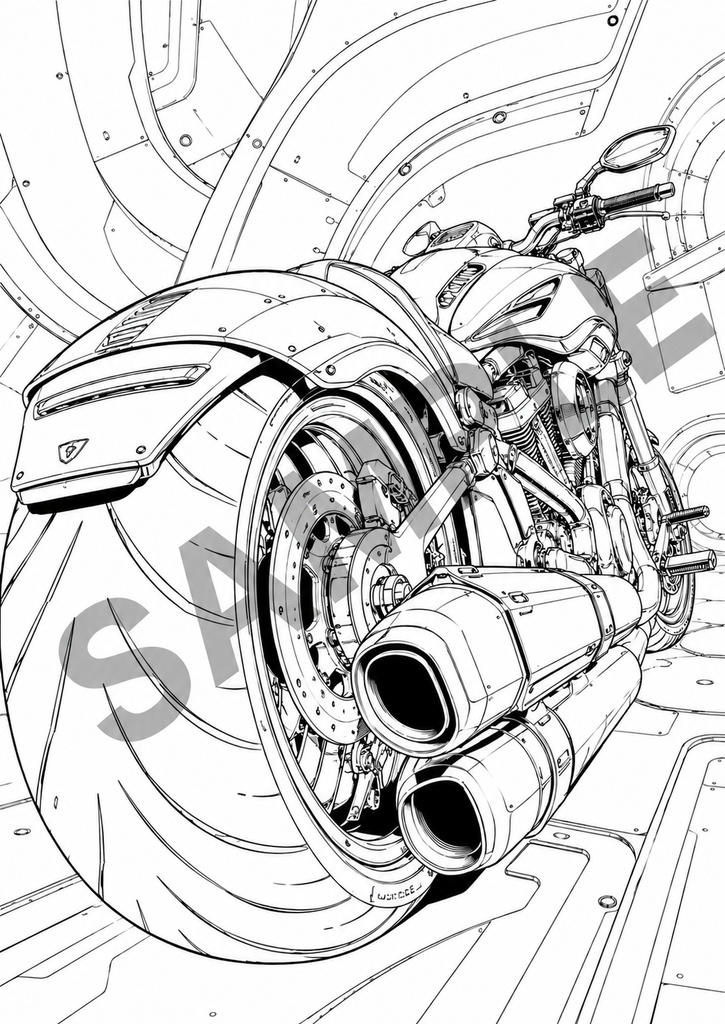 秀虎アート塗り絵|MACHINE 01