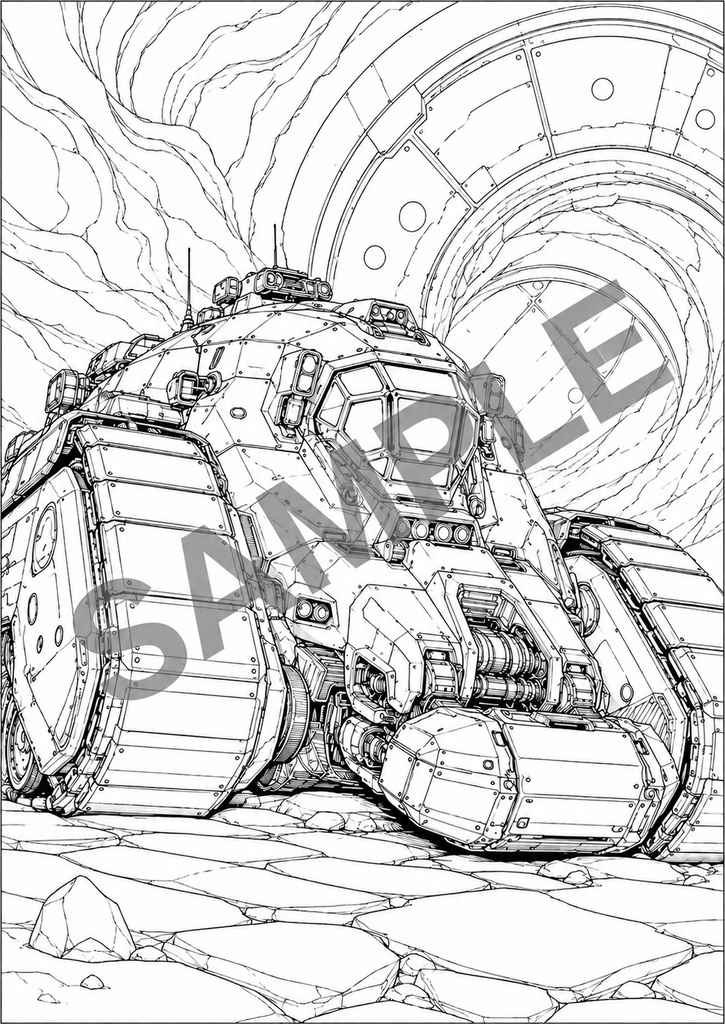秀虎アート塗り絵|MACHINE 01