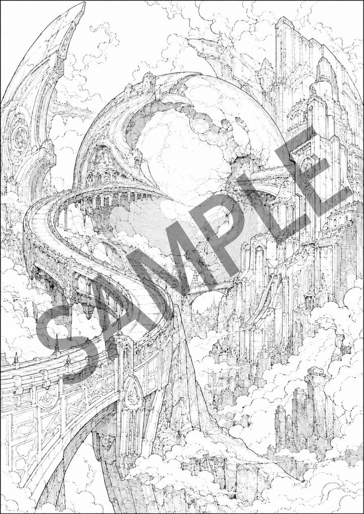 秀虎アート塗り絵|FANTASY 01