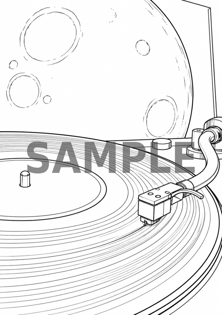 秀虎アート塗り絵|MUSIC 01