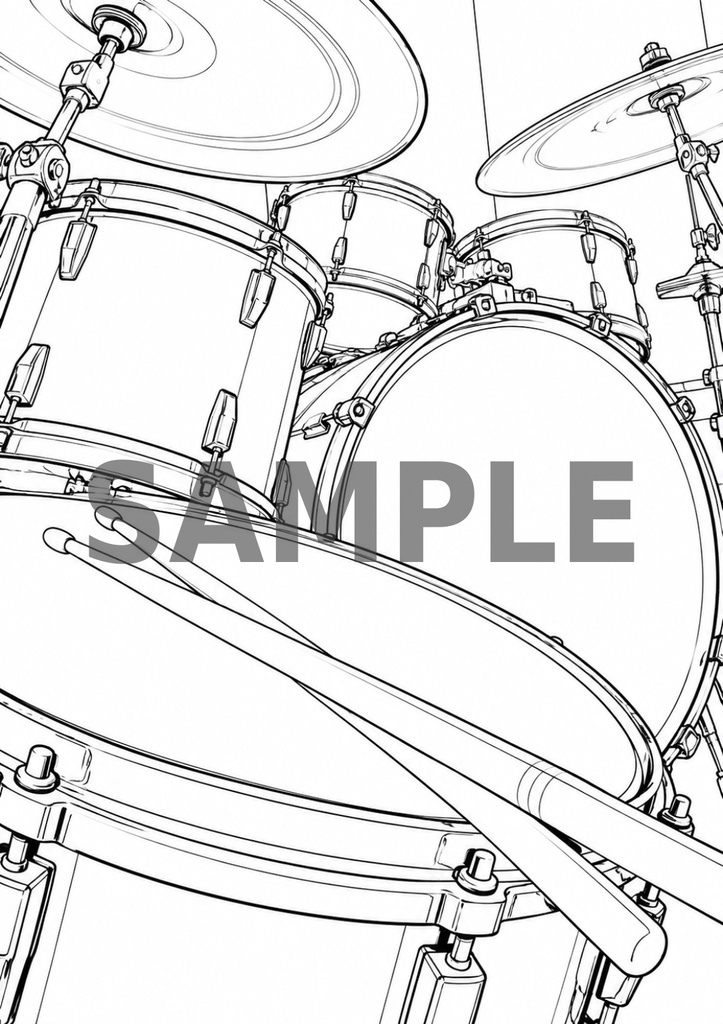 秀虎アート塗り絵|MUSIC 01