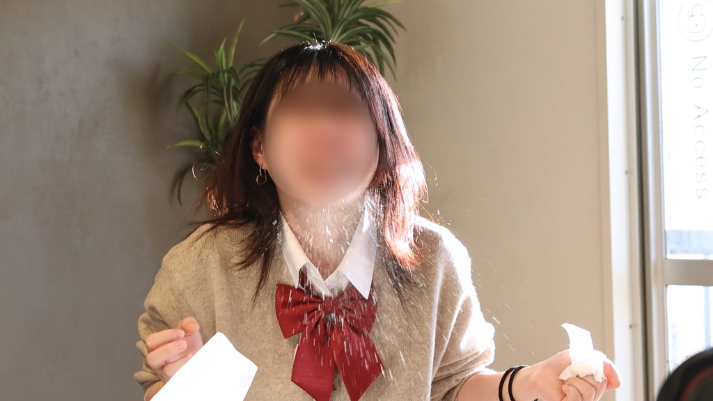 かごめさんの飛沫くしゃみ Kagome's spray sneezing