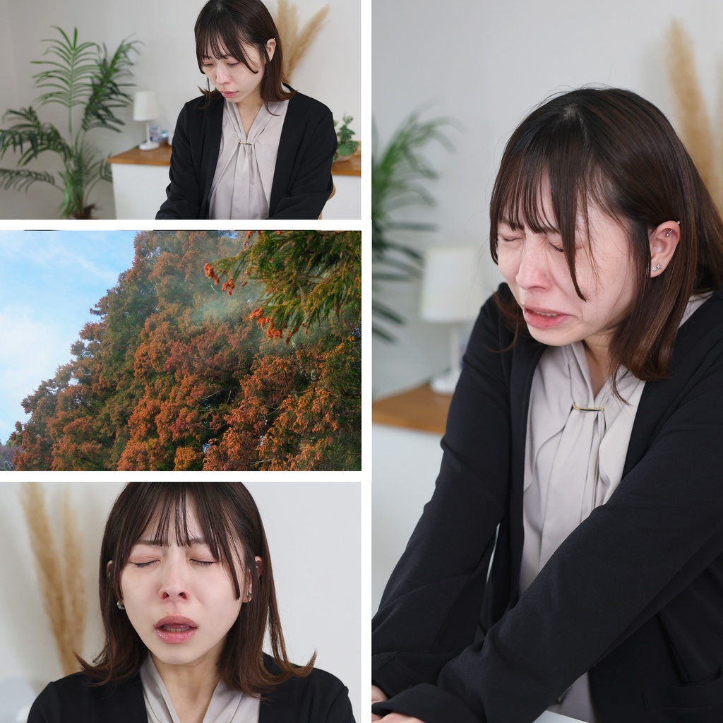 花粉症でくしゃみが止まらないえりれろさん　Erirero - Hey Fever Attacks with Endless Sneezing