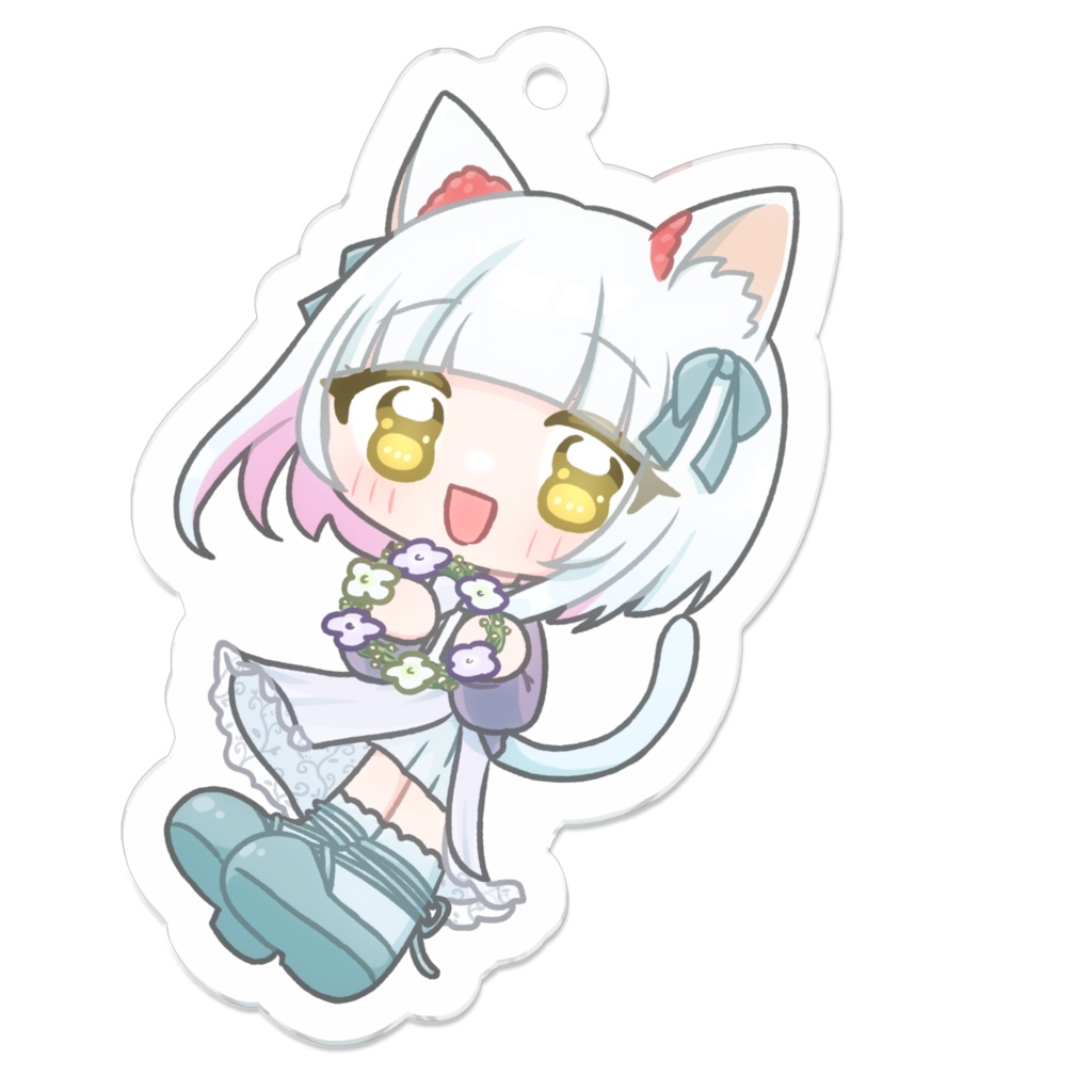 お花畑SDキーホルダー:にこにこ