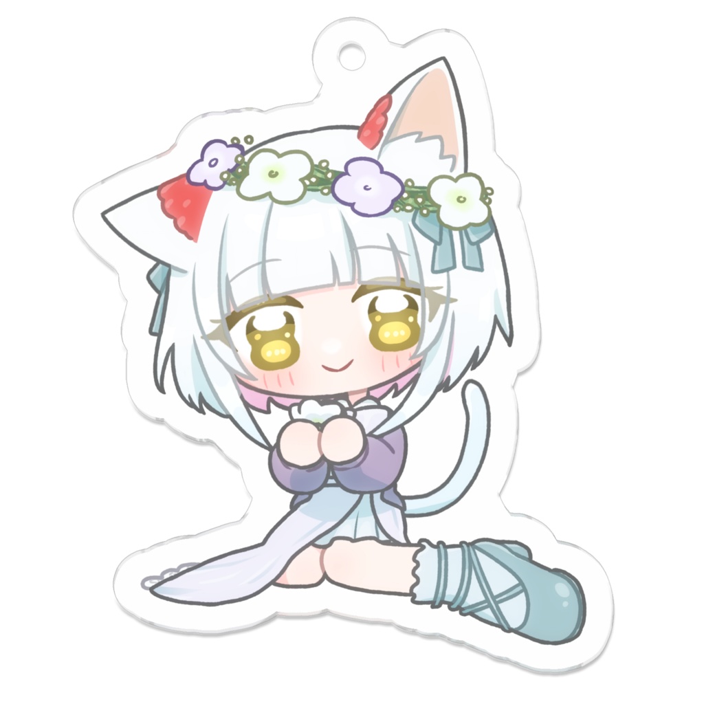 お花畑SDキーホルダー:くんくん