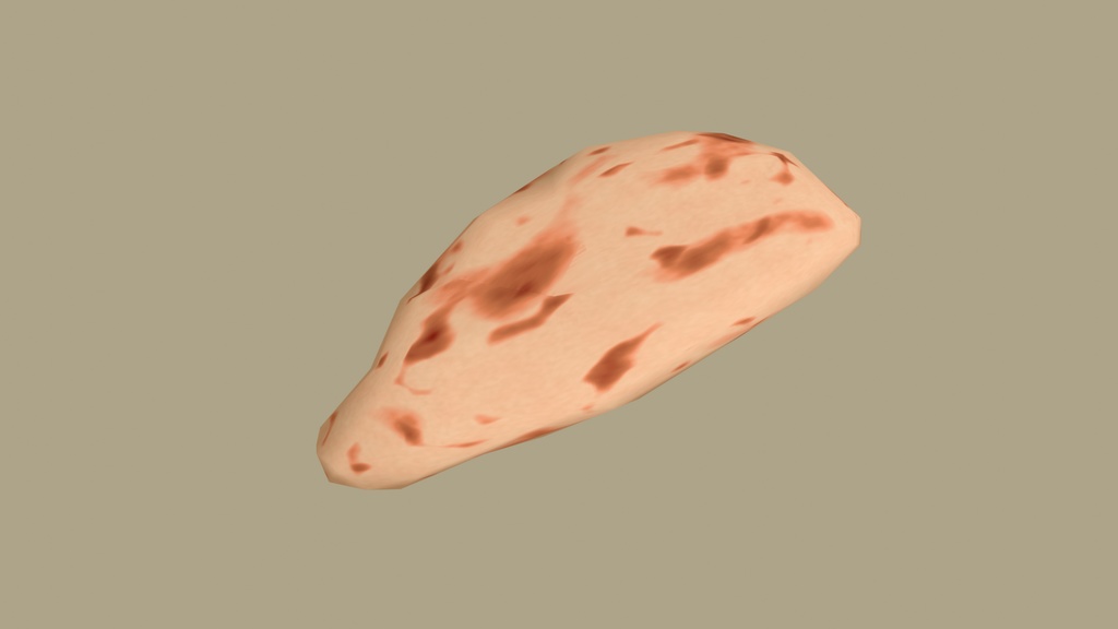 【無料&支援版】ナン【Blender2.9】