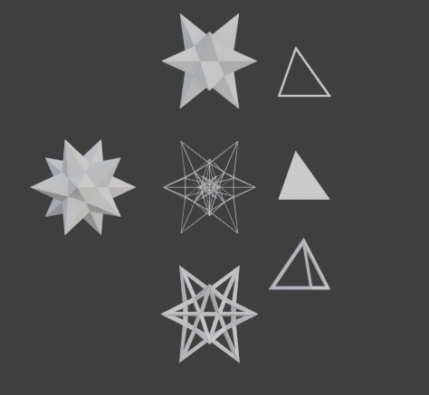 【十二面体星FBX】Dodecahedral Star Set