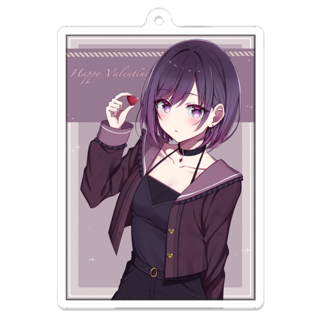 バレンタイン2025アクキー <ゴスロリ少女>