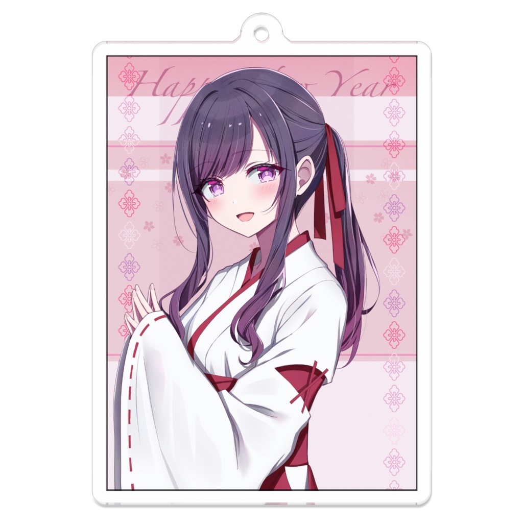 正月巫女2026アクキー<ゴスロリ少女>