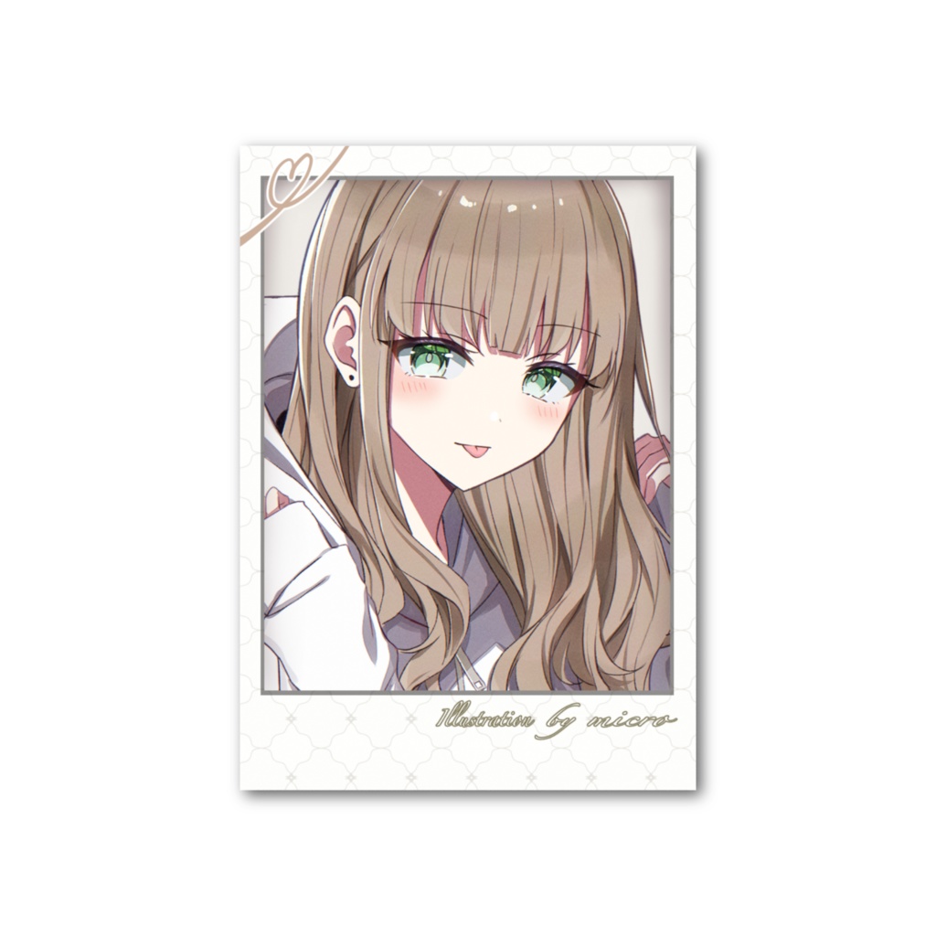 フォト風カード【亜麻色髪少女】