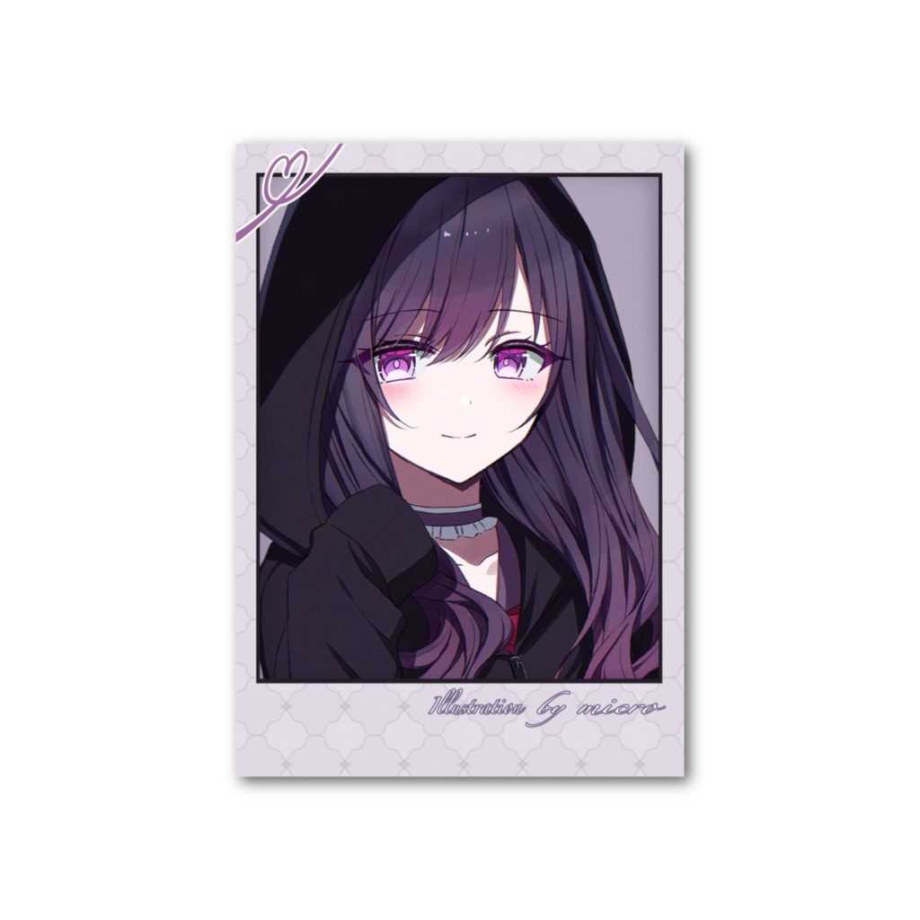 フォト風カード【ゴスロリ少女】