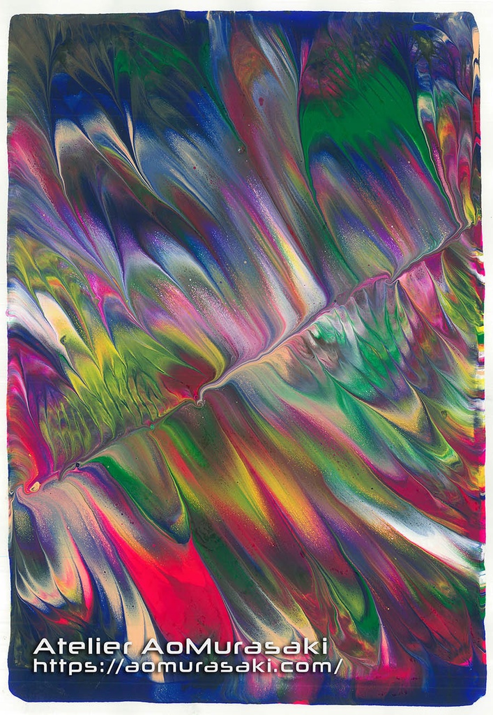 色彩の羽根 006a 白Tシャツ 短納期