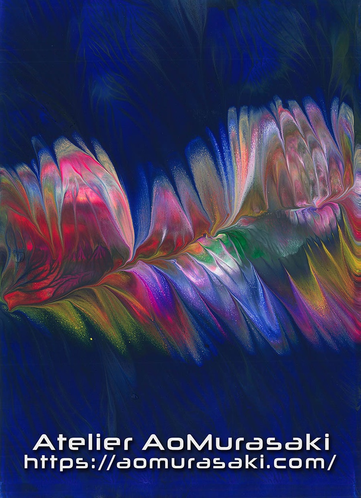 色彩の羽根 004a 白Tシャツ 短納期