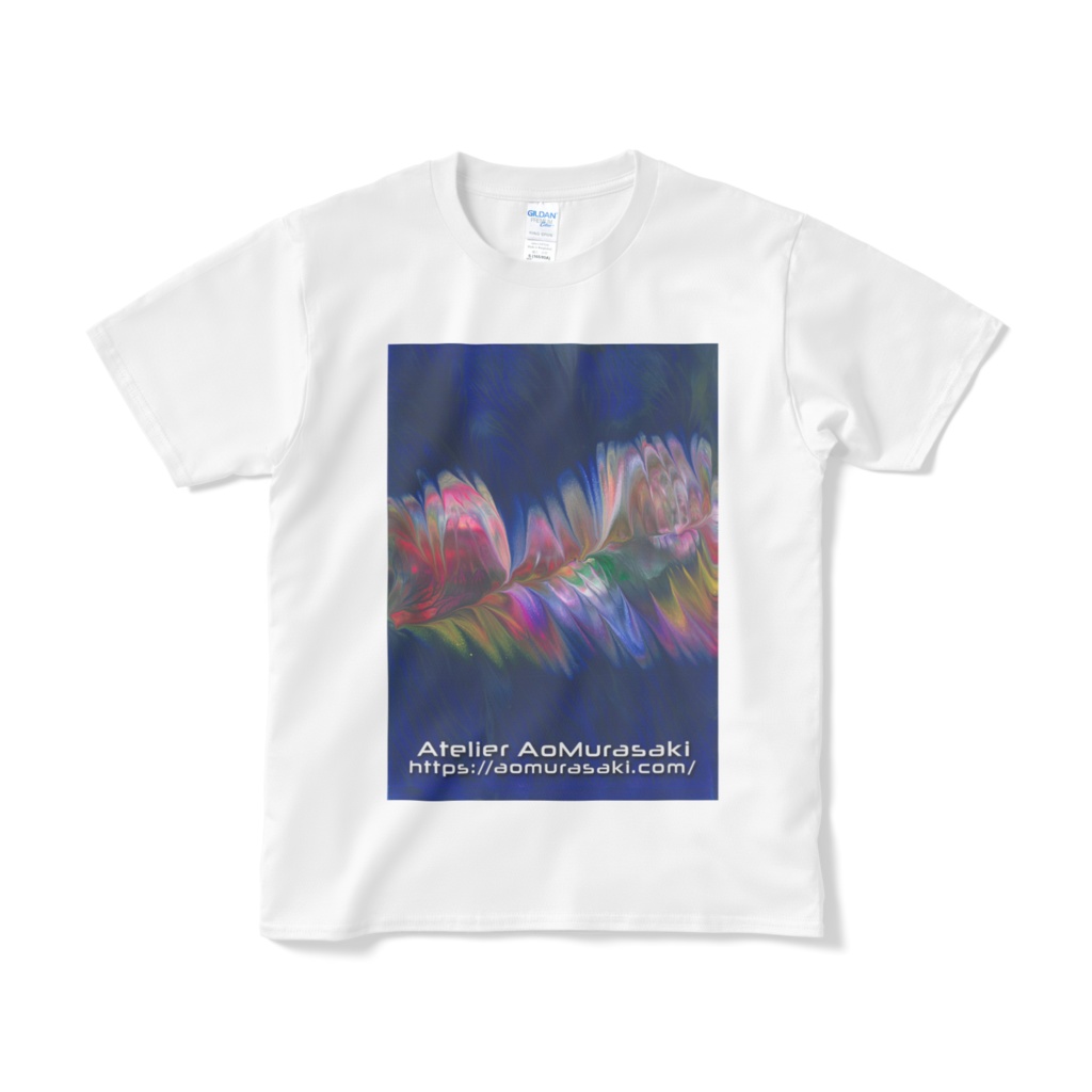 色彩の羽根 004a 白Tシャツ 短納期
