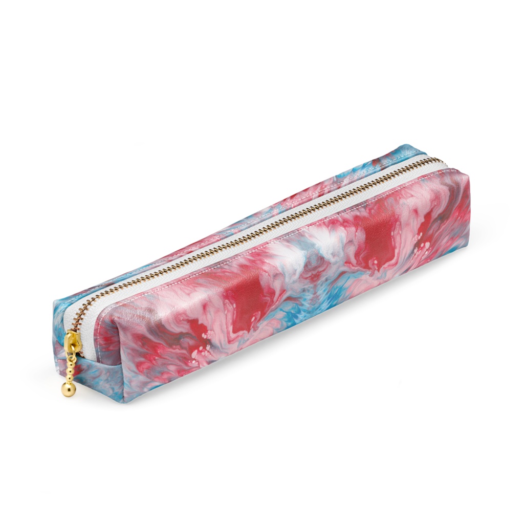 色彩の羽根 ペンケース_001 白ファスナー&黒ファスナー