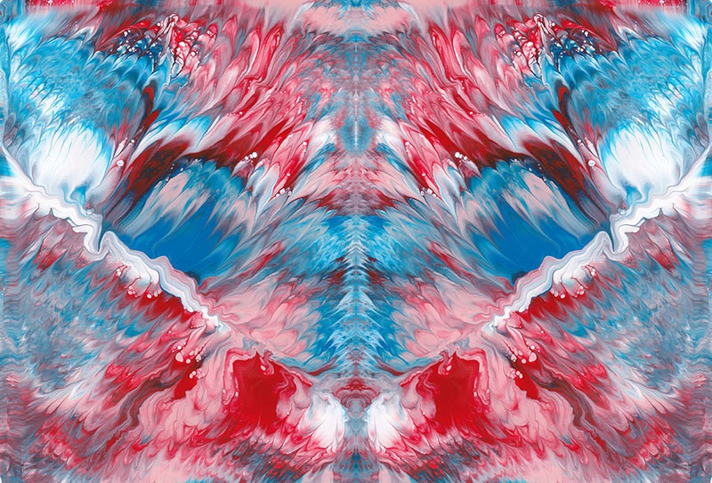 色彩の羽根 アクリルキーホルダー 001