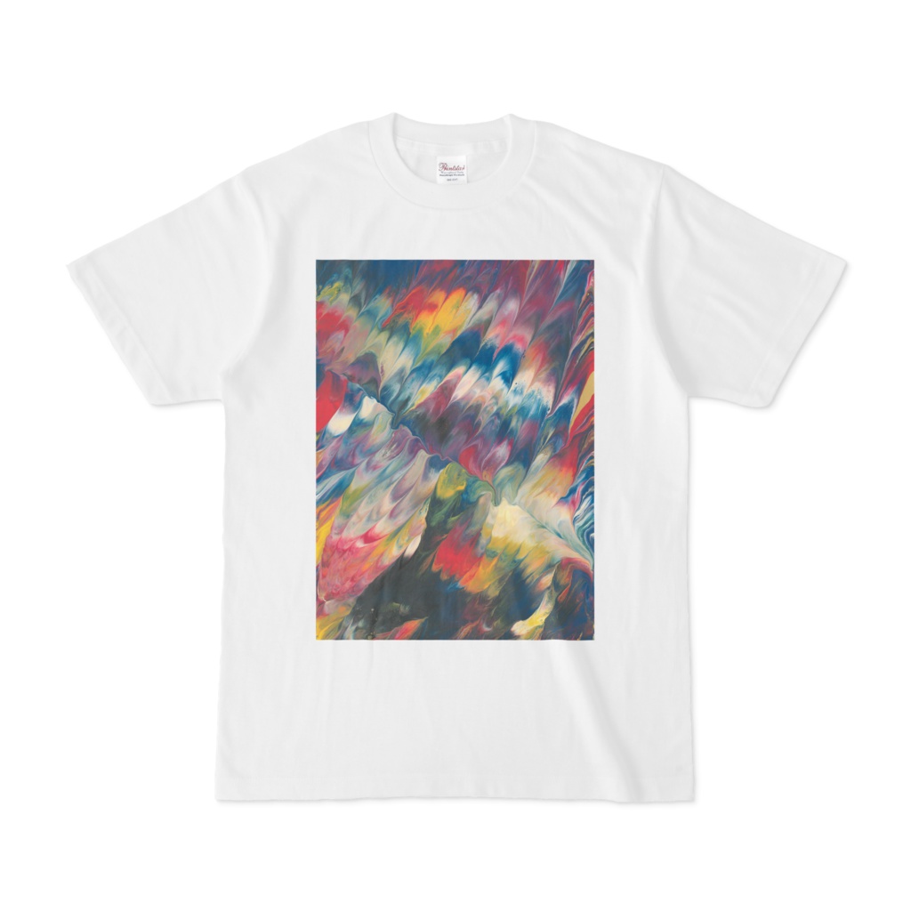 Tシャツ Colorful Wing 001　白