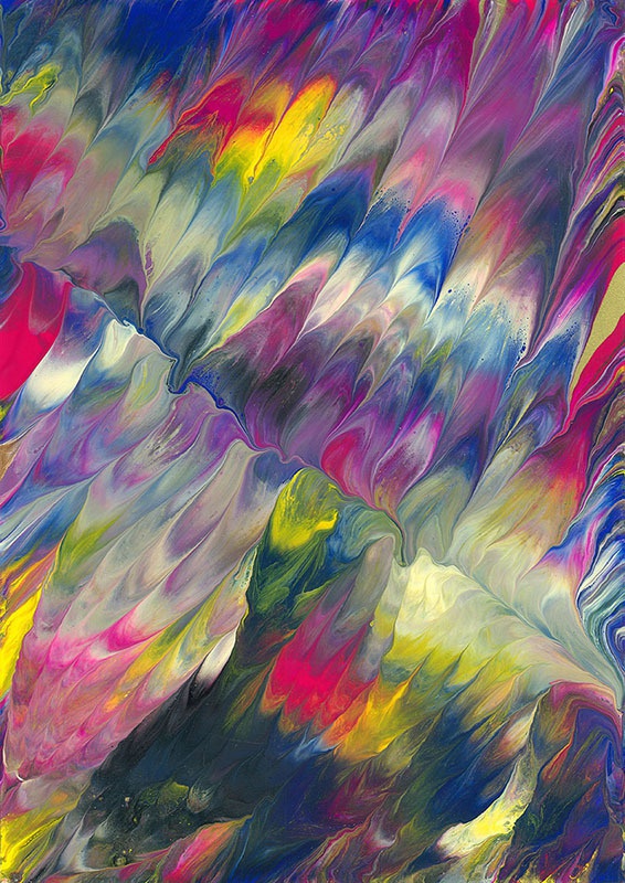 Tシャツ Colorful Wing 001 白