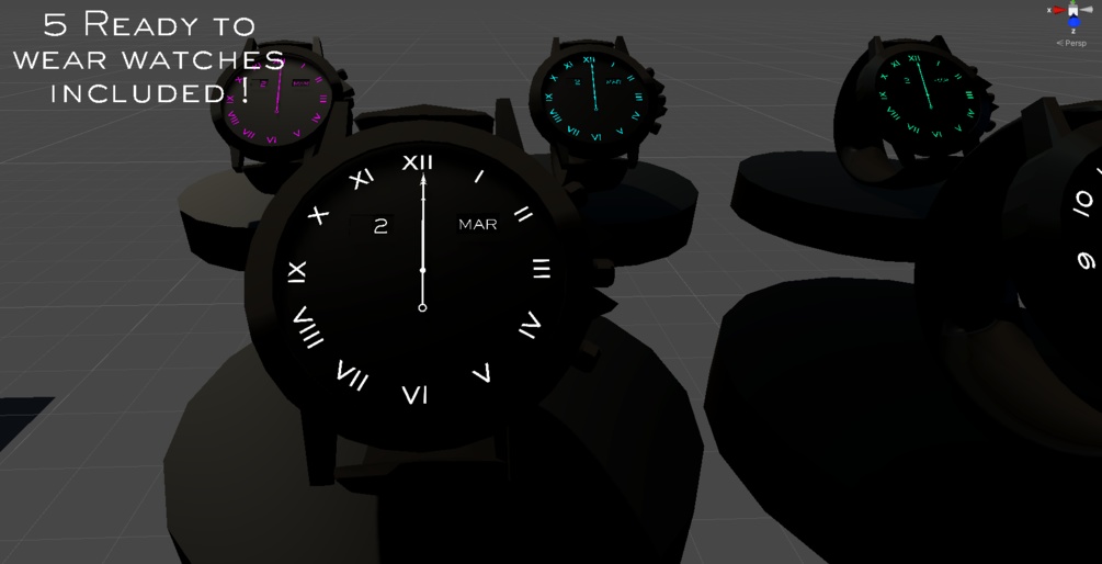 Real Time Watch v4 - The Perpetual Calendar Watch for VRChat 3.0. avatars