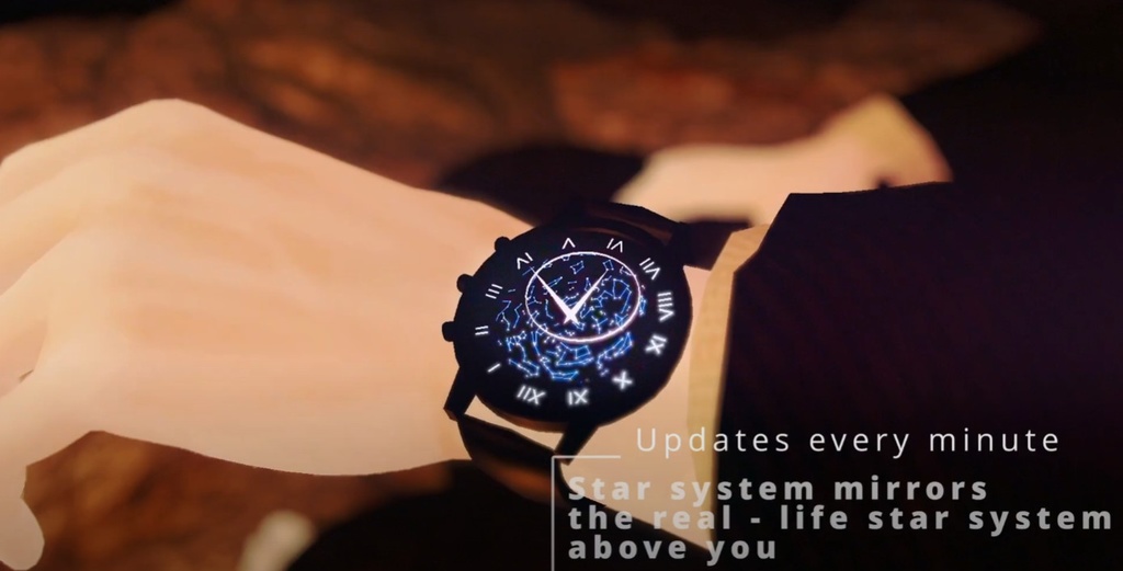 Realtime WatchV4 : The Night Sky Watch for VRChat 3.0. avatars