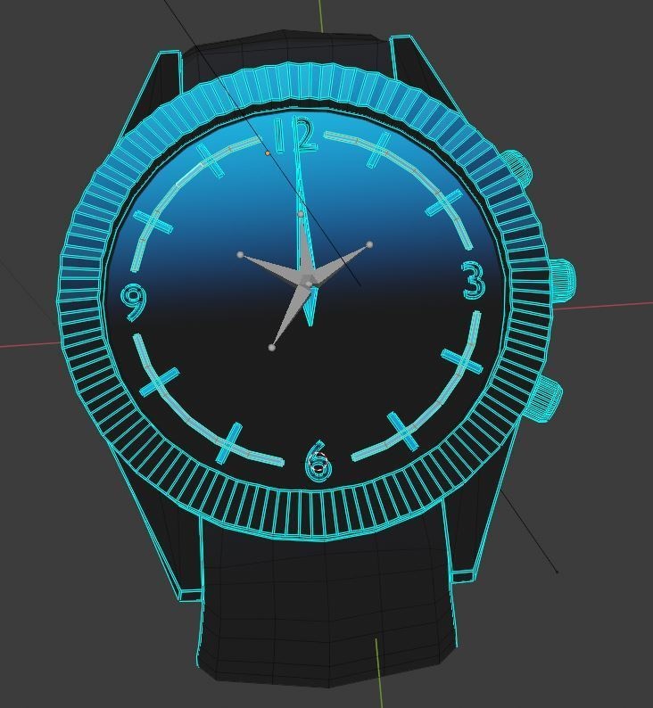 Realtime WatchV4 : The North Pole Double Timezone Watch for VRChat 3.0. avatars