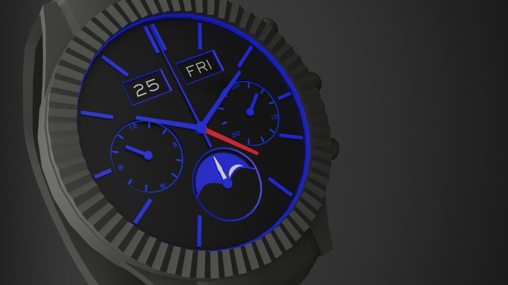 腕時計 Master Complication I : Real Time watch system v4 for VRChat 3.0. avatars