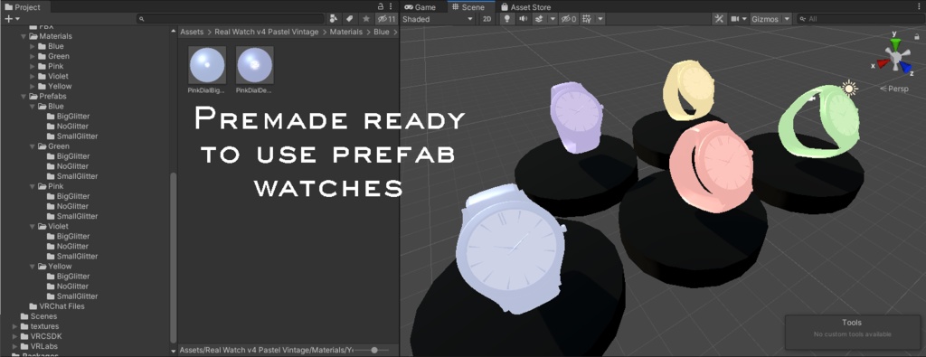 Pastel Vintage Realtime OSC Watch v4 system for VRChat 3.0. avatars