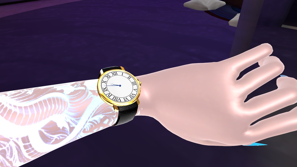 腕時計 Classic Realtime Watch v4 system for VRChat 3.0. avatars