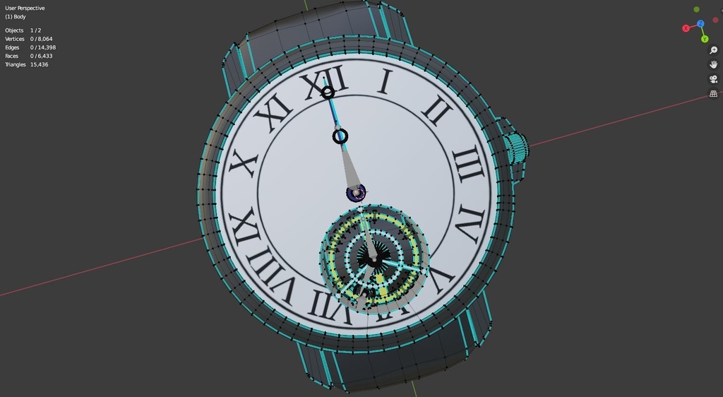 腕時計 Classic Tourbillon Realtime Watch v4 system for VRChat 3.0. avatars