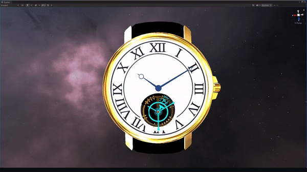 腕時計 Classic Tourbillon Realtime Watch v4 system for VRChat 3.0. avatars