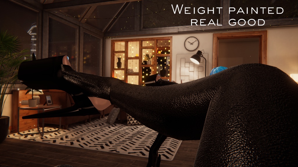 Leather High Heels (8 Preset Materials included)