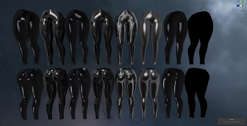 Latex Yoga Pants with 8 Latex or Leather materials COMMERCIAL LICENSE