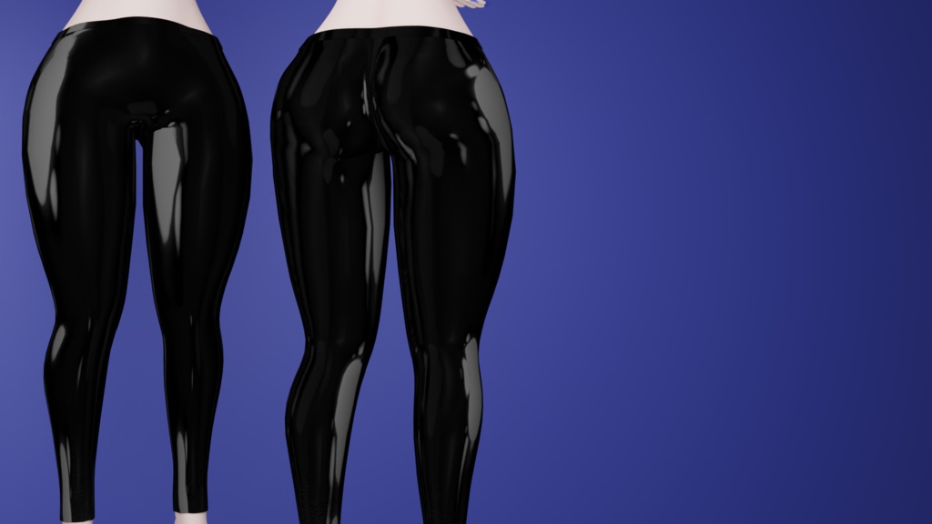 Latex Yoga Pants with 8 Latex or Leather materials COMMERCIAL LICENSE