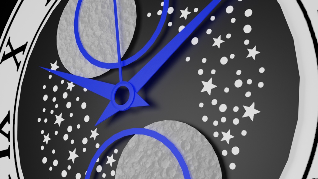 Moonphase II Realtime Watch v4 system for VRChat 3.0. avatars