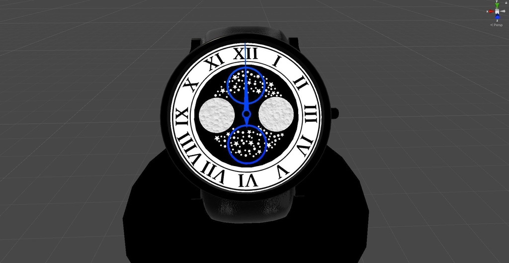 Moonphase II Realtime Watch v4 system for VRChat 3.0. avatars