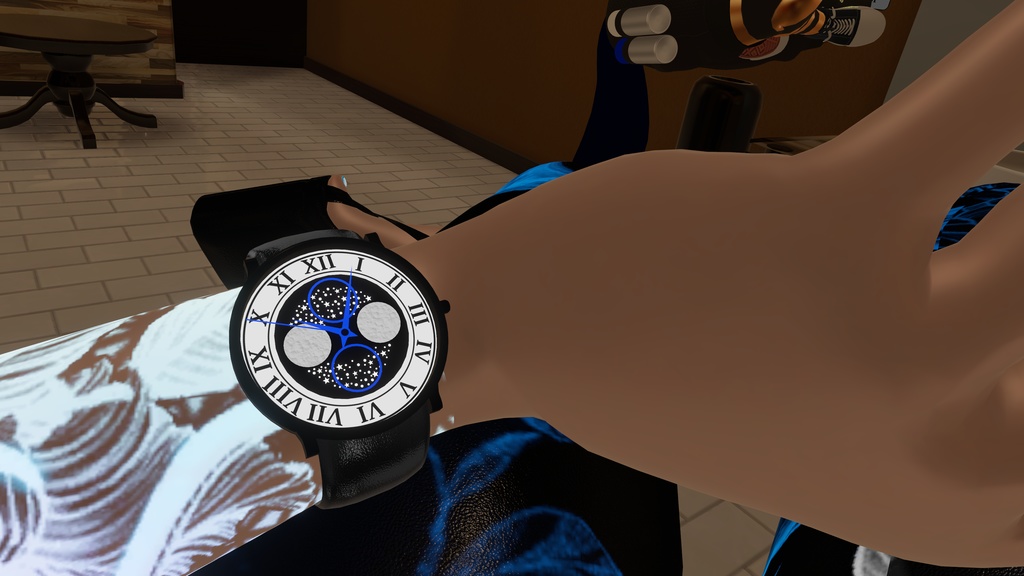 Moonphase II Realtime Watch v4 system for VRChat 3.0. avatars