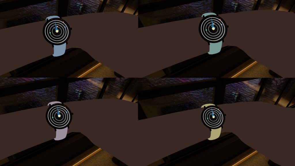 腕時計 The Planetarium - Realtime Watch v4 system for VRChat 3.0. avatars